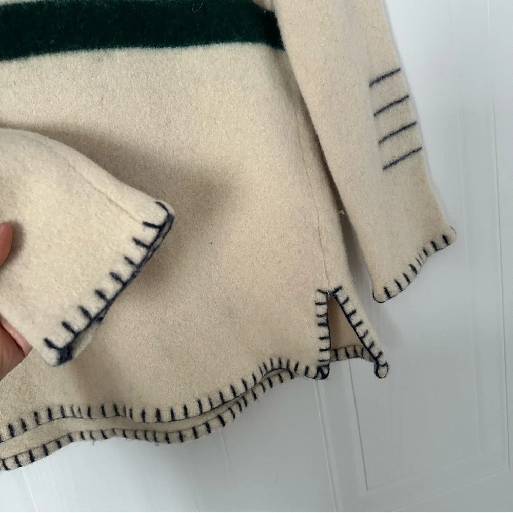 Ralph Laurent Vintage Hudson Bay Company 100% Wool Hoodie - Picture 2 of 9